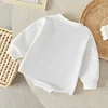 Suefunskry 1PC Sister Brother Matching Romper Outfits Letter Print Long Sleeve O-Neck Sweatshirt Toddler Spring Fall Tops 3