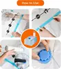 Vacuum Compression Storage Bags with Hand Pump, Multiple Pack of 12 (3 Jumbo, 3 Large, 3 Medium, 3 Small), Clear, Ideal for Trav 3