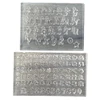 24Letter Pendant Charms Nail Silicone Molds 7.8*5.8CM Transparent Carving Template 'A-Z' Alphabet Handmade Jewelry Mold Tool&*& 6