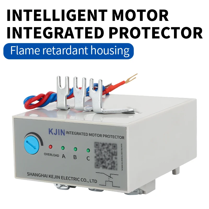 KD-10 intelligent motor protector plug-in fan thermal relay intelligent electronic overload three-phase protection