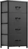 4 - Drawer Fabric Storage Tower. Organizer Unit for Bedroom, Living Room, Hallway, Closets. Features Sturdy Steel Frame 1
