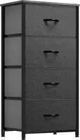4 - Drawer Fabric Storage Tower. Organizer Unit for Bedroom, Living Room, Hallway, Closets. Features Sturdy Steel Frame 1