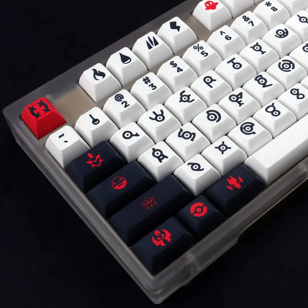 Pbt Unown Keycaps Conjunto para Gamer Mecânica Teclado Mecânico Dye-sub Perfil Cereja Gk61 Anne Pro Tm680 Jwk Switches - Imagem 3