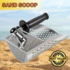 Stainless Steel Sand Scoop for Metal Detecting, Hexahedron 7Mm Holes for Beach Treasure Hunting Hand Held Shovel 1