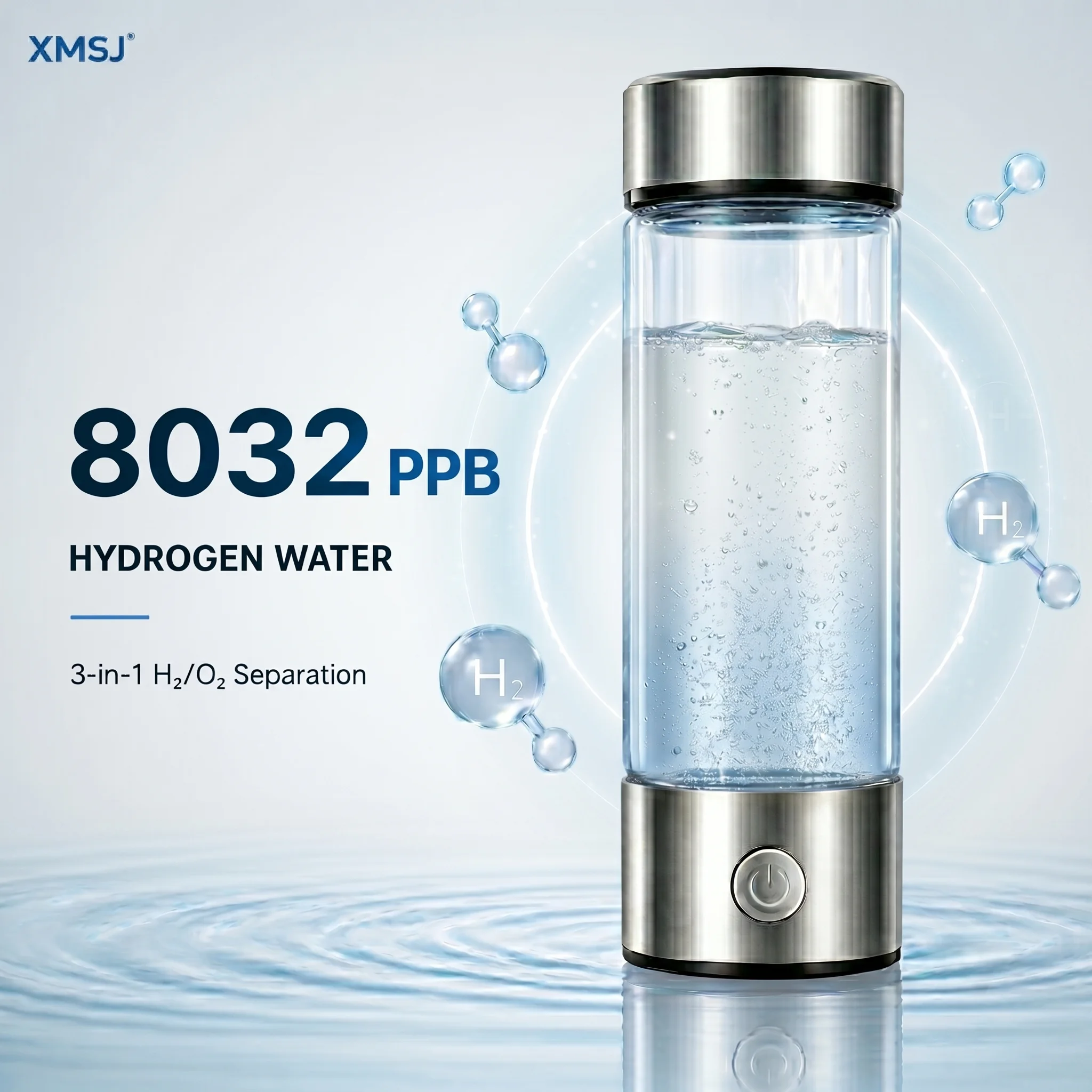 Portable Hydrogen Water Generator Bottle Rechargeable Electric Alkaline Ionizer Cup Hydrogen-Rich Water Health Care 1