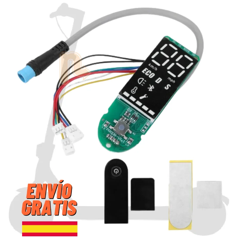 ✅Display Schermo Xiaomi M365 Pro Con Cover Compatibile Con Monopattino Elettrico Pro 2 / 1S / Essential / St-Link Firmware Ble90 - Ricambi, Accessori