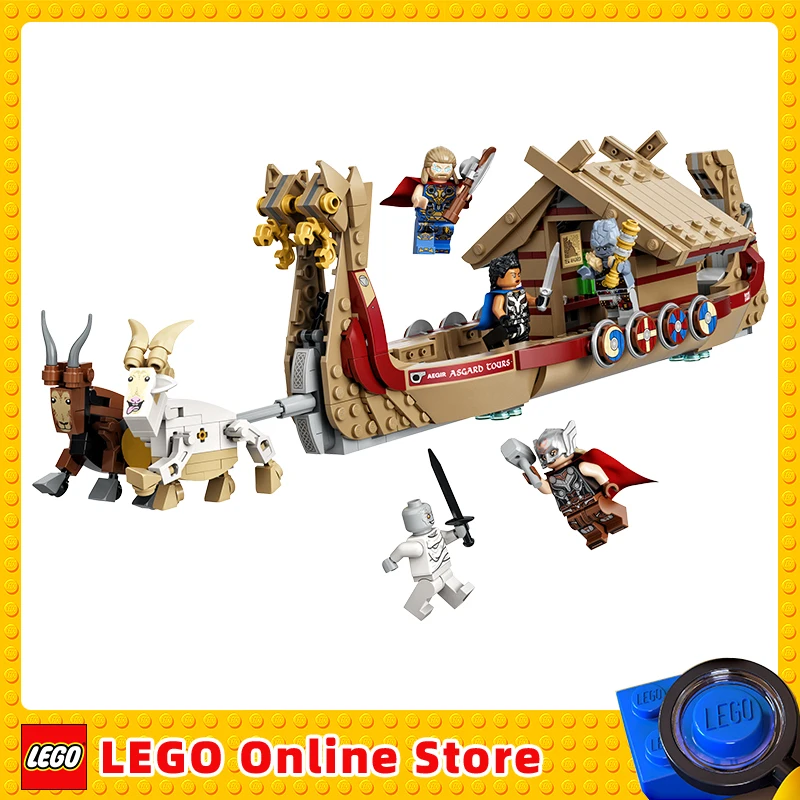 Lego & The Goat Boat 76208 Building Kit Da Collezione Thor Construction Toy Con 5 Minifigure Per Bambini Di Età Compresa Tra 8 + (Giocattoli Regalo 76