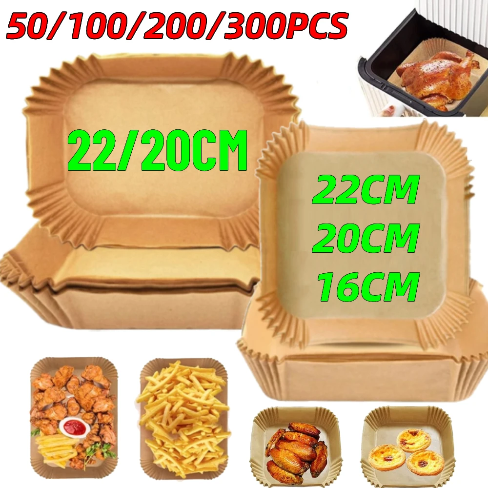 Air fryer Disposable Parchment paper liner plate, Non-Stick Multi use for  Frying, Air Fryer, Microwave, Oven, 50 Plates, Size:16cm: Buy Online at  Best Price in UAE 
