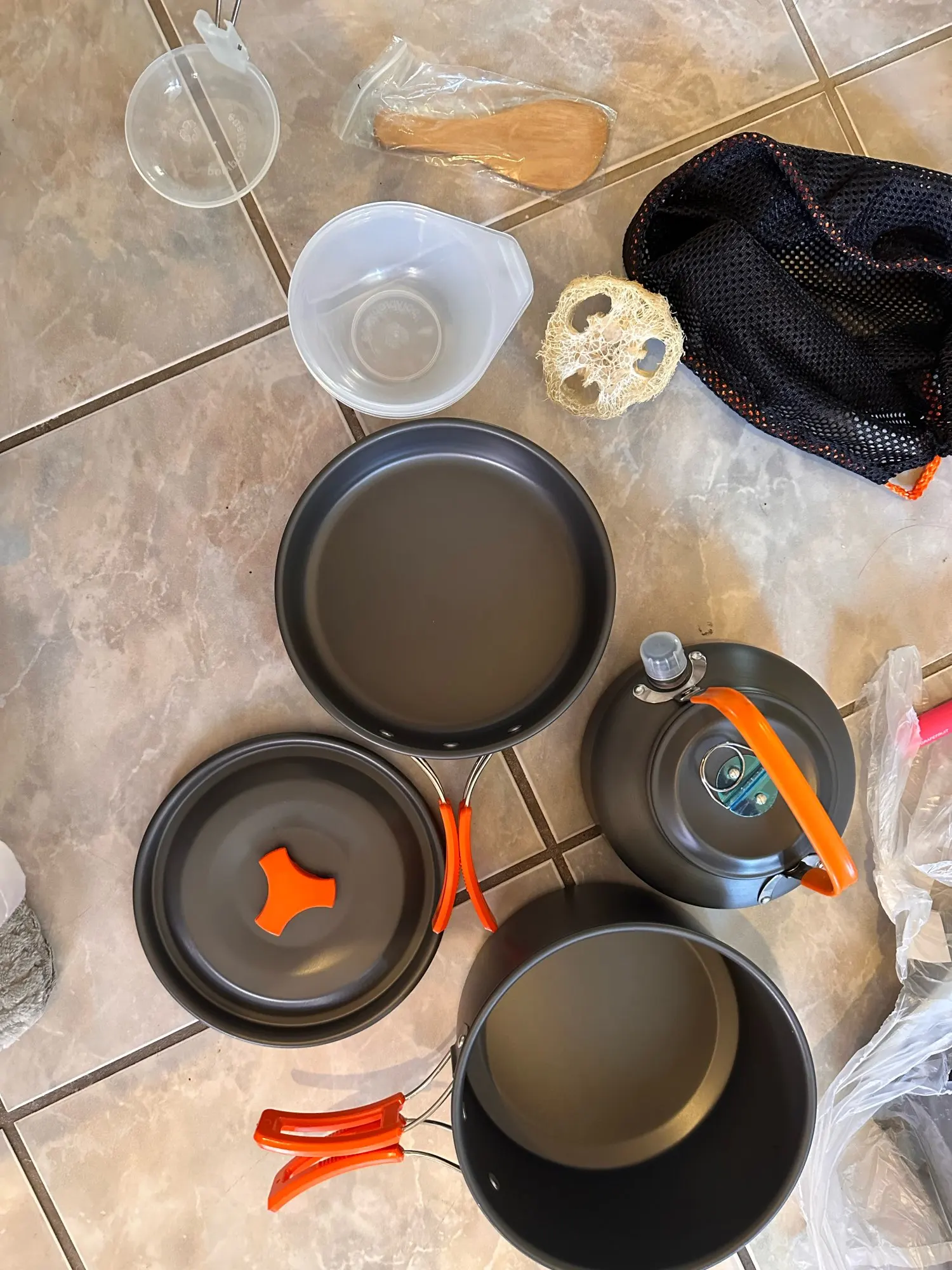 Camping Cookware Kit Outdoor Cooking Set Aluminum Equipment photo review