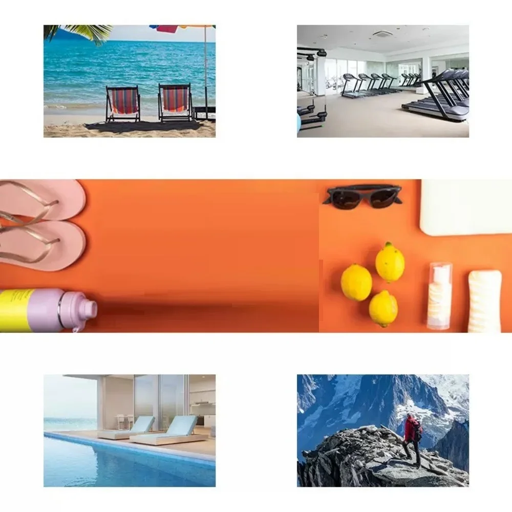Serviette de plage légère séchage rapide absorbante et pliable_voghion.com