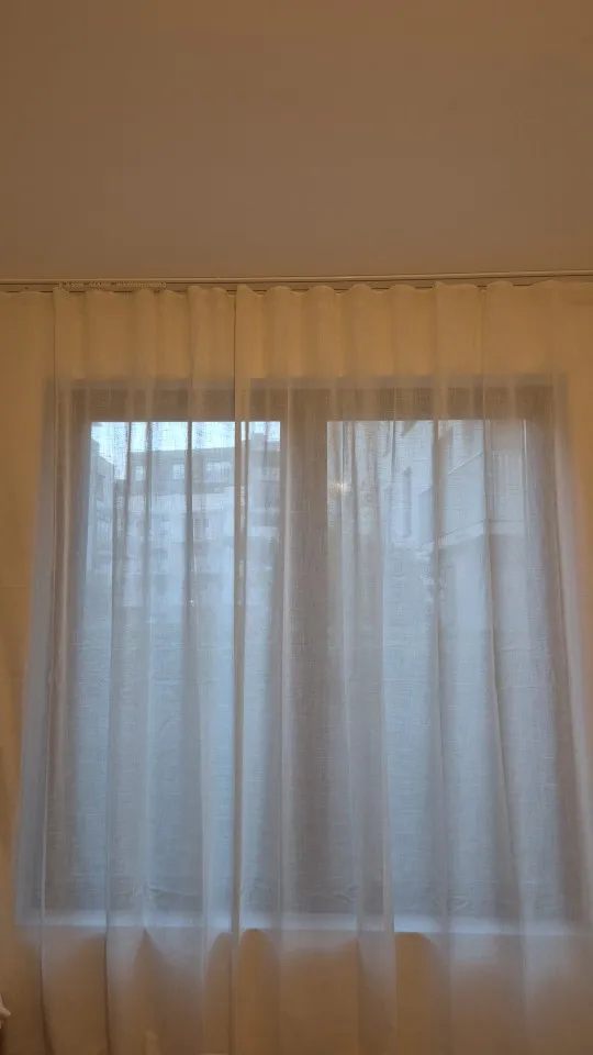 Modern Decorative Linen Solid Home Linen White Sheer European Style Window Curtains Rod Pocket Grommet photo review
