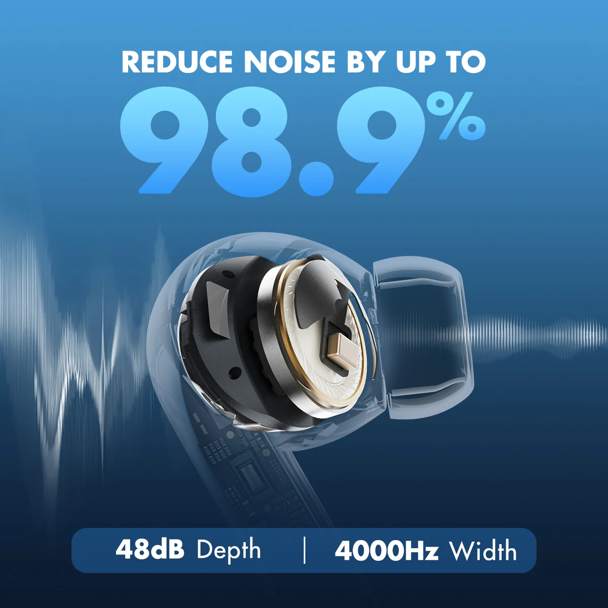 ROSESELSA EARFREE-i5 TWS Earbuds Hybrid Active Noise Cancellation IPX5 Earbuds LDAC HiFi Sound Wireless Earphones wireless earphones wireless earbuds bluetooth earphones wireless bluetooth earphones