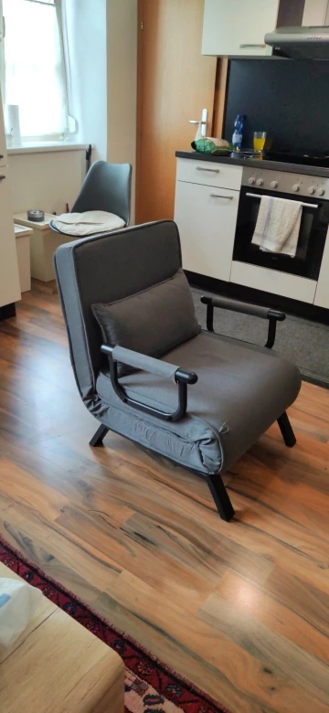3-in-1 Sofa Bed Linen Folding Chair with Removable Cushion Adjustable Backrest Guest Bed for Apartment Dorm photo review