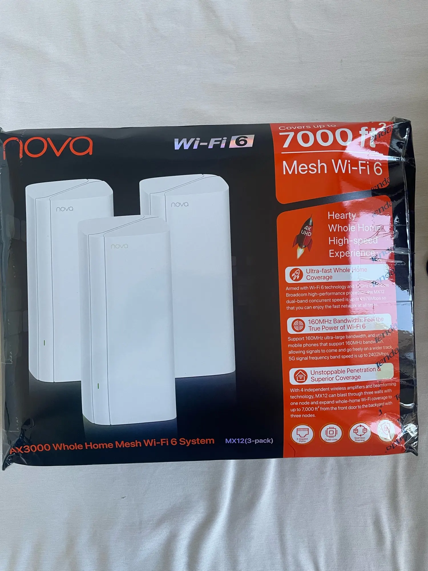 Tenda AX3000 WiFi6 Mesh Router 7000 sq.ft. Range Extender photo review