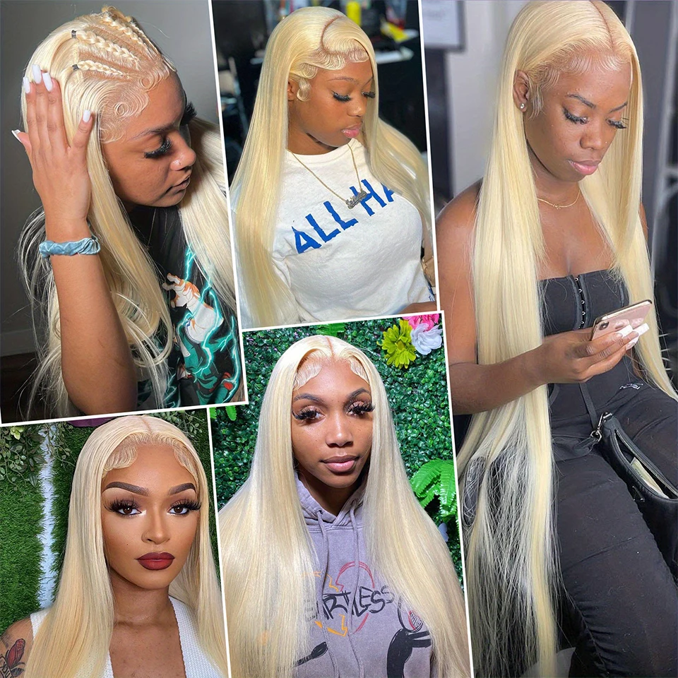 #613 Honey Blonde Color Straight 4x4 Transparent Lace Closure Remy Human Hair Pre Plucked Free Middle Three Part Send Randomly