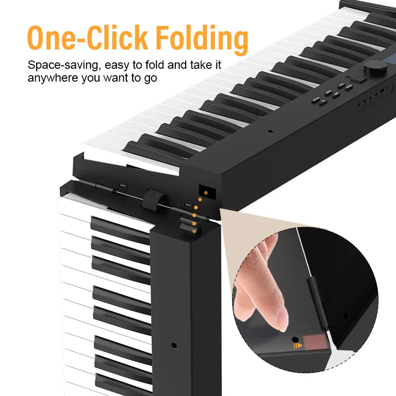 OYAYO 88 clavier électrique pliable pour piano numérique, clavier