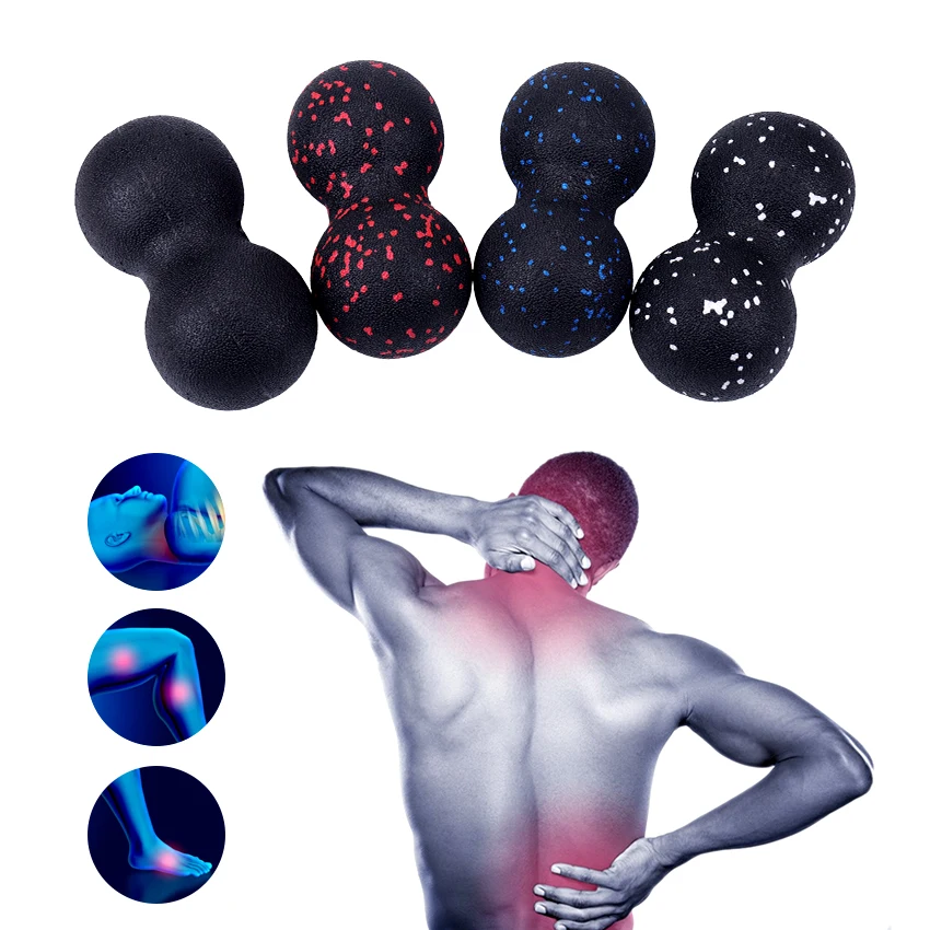 

1PC Peanut Massage Ball Back Body Pain Relief Yoga Balls Sports Gym Fitness Ball Release Excise Massage Ball Massage