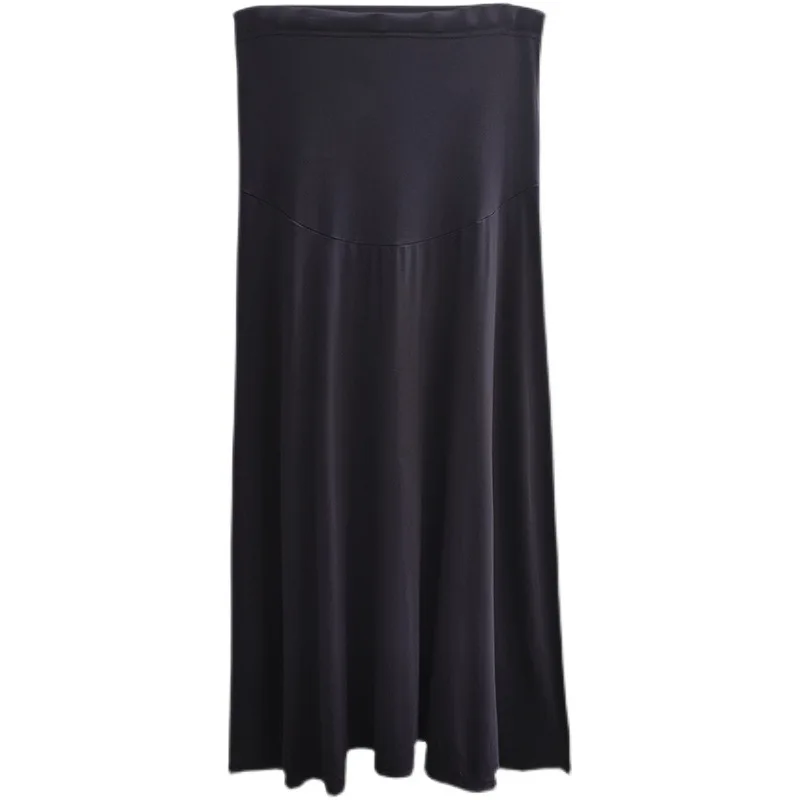 Summer Modal Loose Maternity Skirts Pregnant Women Clothes Abdominal High Waist Casual Pregnancy Package Hip A-line