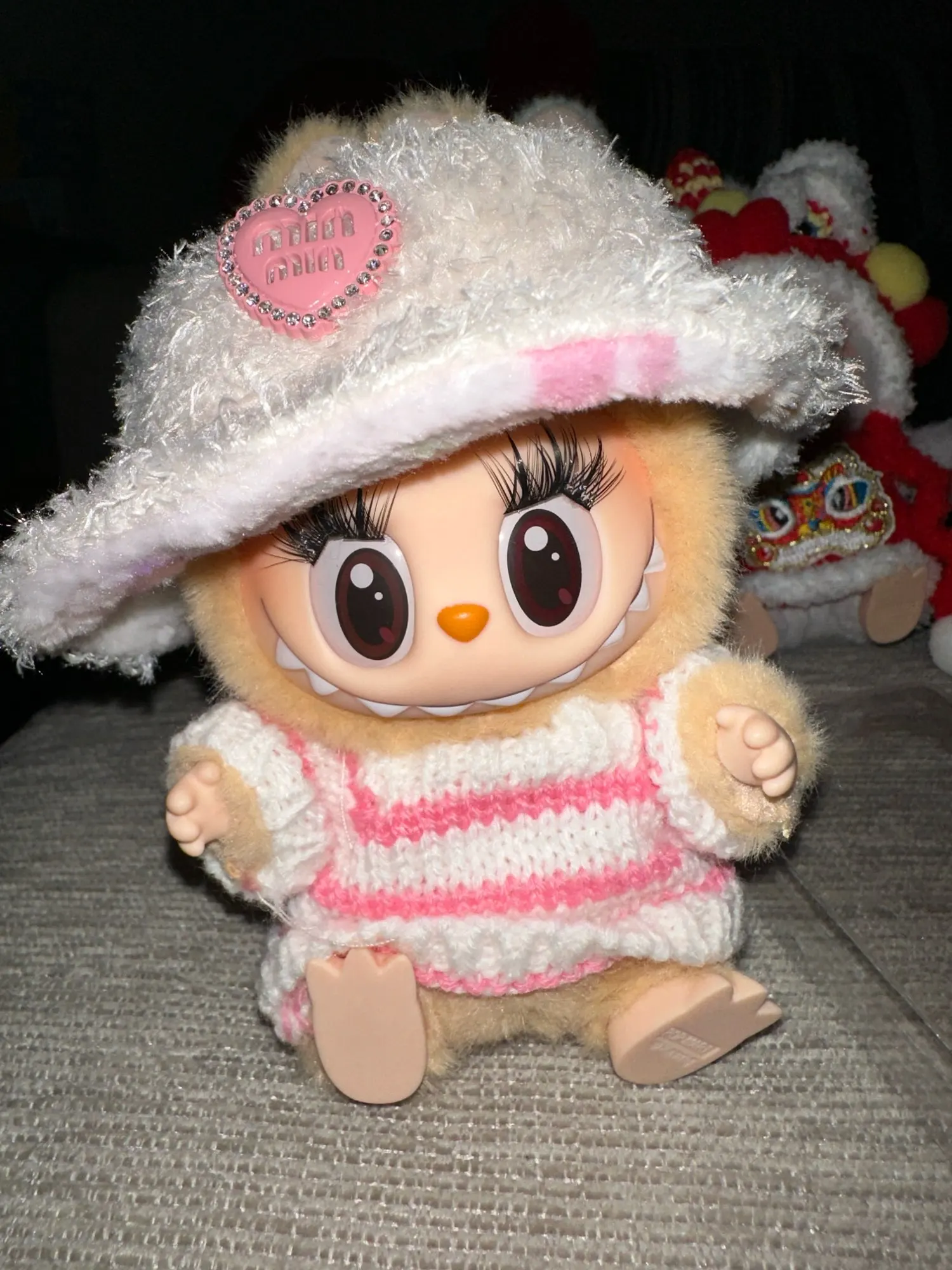 Labubu Doll Clothes: 15/17CM Idol Kpop Style Mini Plush Overalls Set photo review