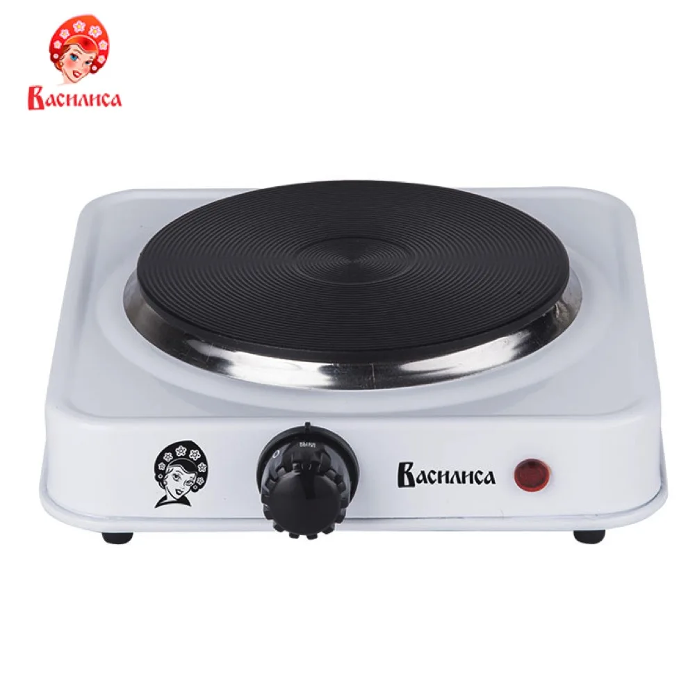 Electric stove 1000 W desktop 1 burner VASILISA VA 904 white Эл.плита