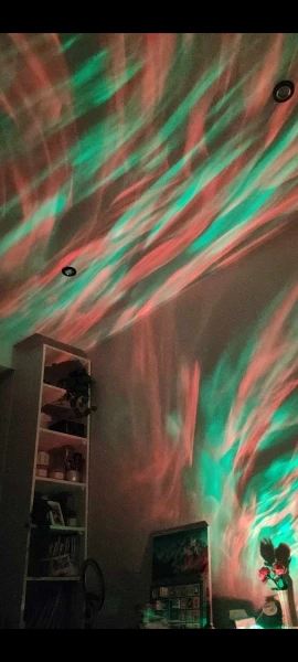 2 in 1 Northern Lights and Ocean Wave Projector with 14 Light Effects for Bedroom, Game Rooms, Home Theater, Birthday, Party