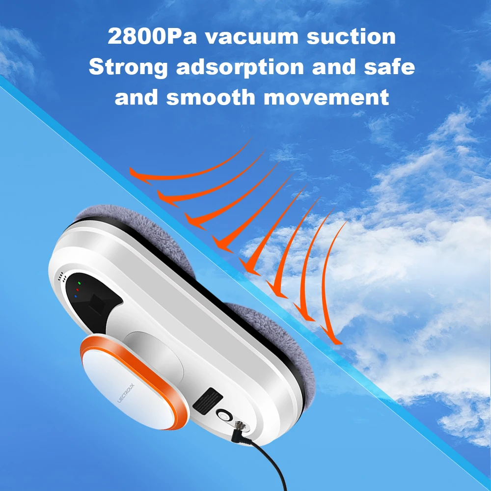 Liectroux HCR-09 Window Cleaning Robot,Robot Vacuum Cleaner for Window,Robot Window Cleaner,Electric Glass Wiper,Floor Mop Robot 6