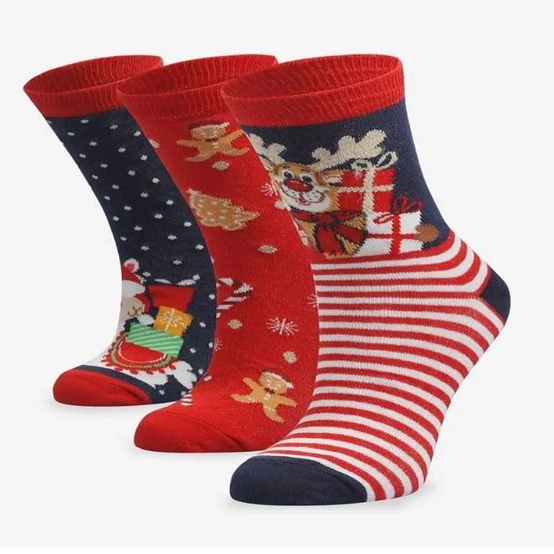 Women's Winter Wool 3 Boxed Women's Christmas Gift Christmas Socks With Special Stylish Box for New Year's Day, gift You Are