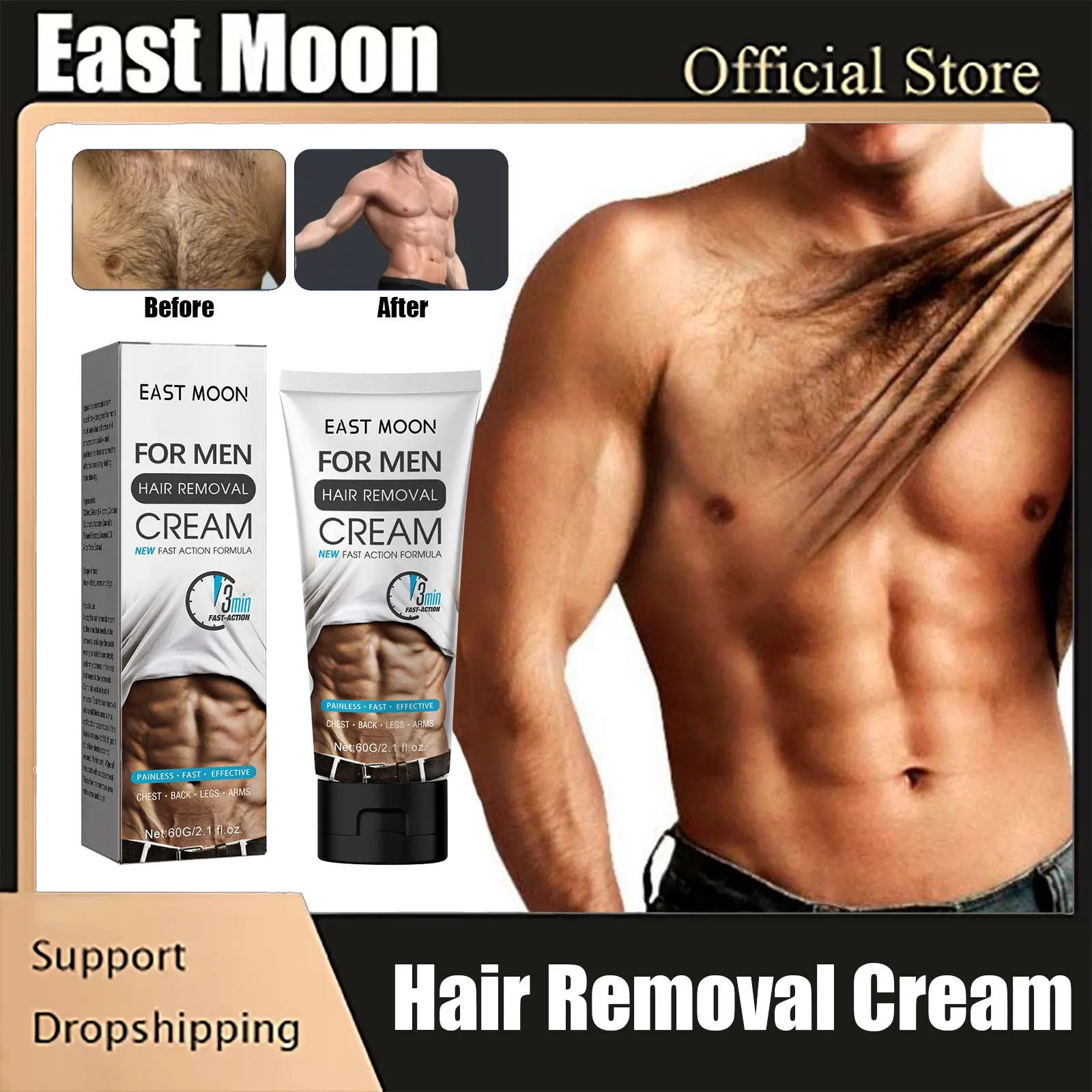 

Hair Removal Cream Painless Depilatory Cream Body Armpit Chest Leg Beard Shaving Gentle Smooth Skin Hair Growth Inhibitor Cream