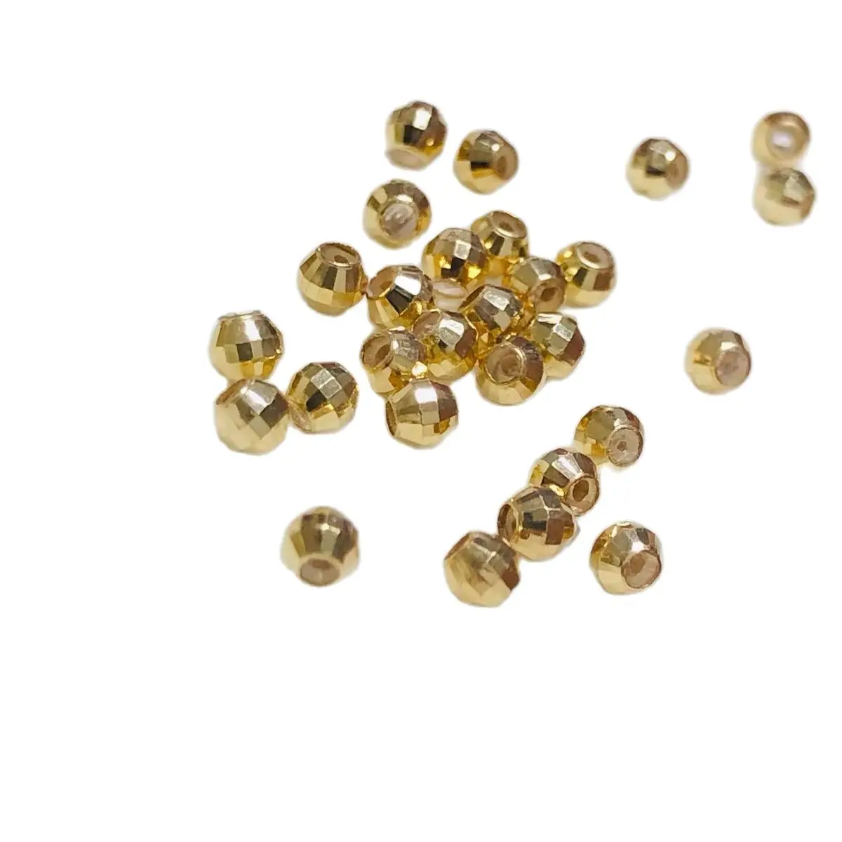 

MADALENA SARARA 18K Gold Beads Accessories For DIY Jewelry Making Customization Quality Guaranty Au750 Made