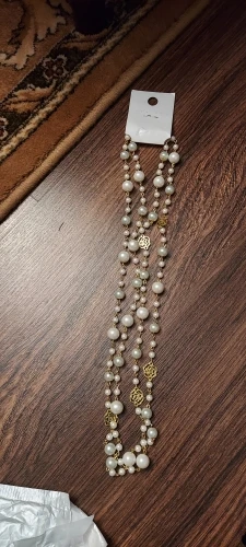 Famous Camellia Pearl Long Necklace For Women photo review