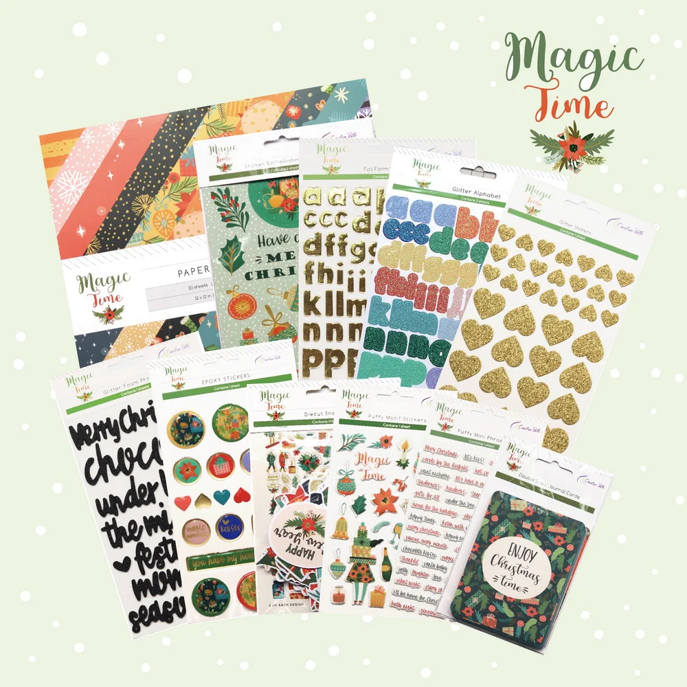 Creative Path Value Pack 11pcs For Scrapbooking Kit Paper Crafts Set Card Making Series Accessories Journal Decoration Lucky Box