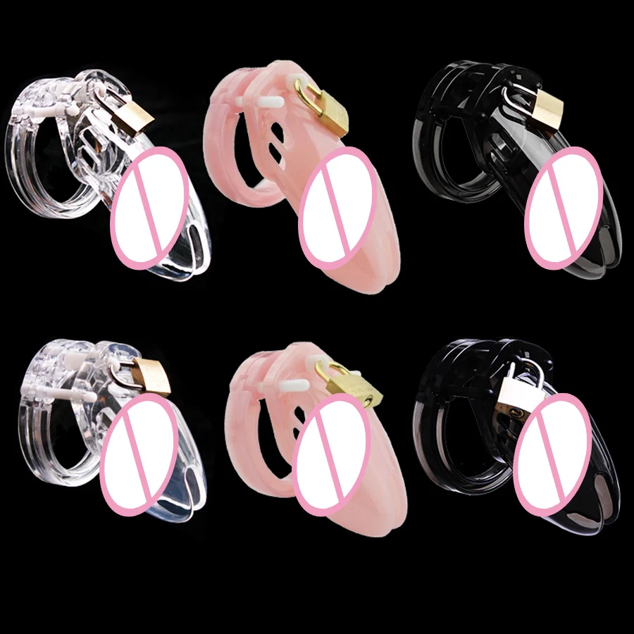 Penis chastity cage Chastity lock sex toy Chastity cage accessory Male chastity cage device small/standard cock cage with 5 size rings brass lock locking number tags erotic urethral men sexy toy