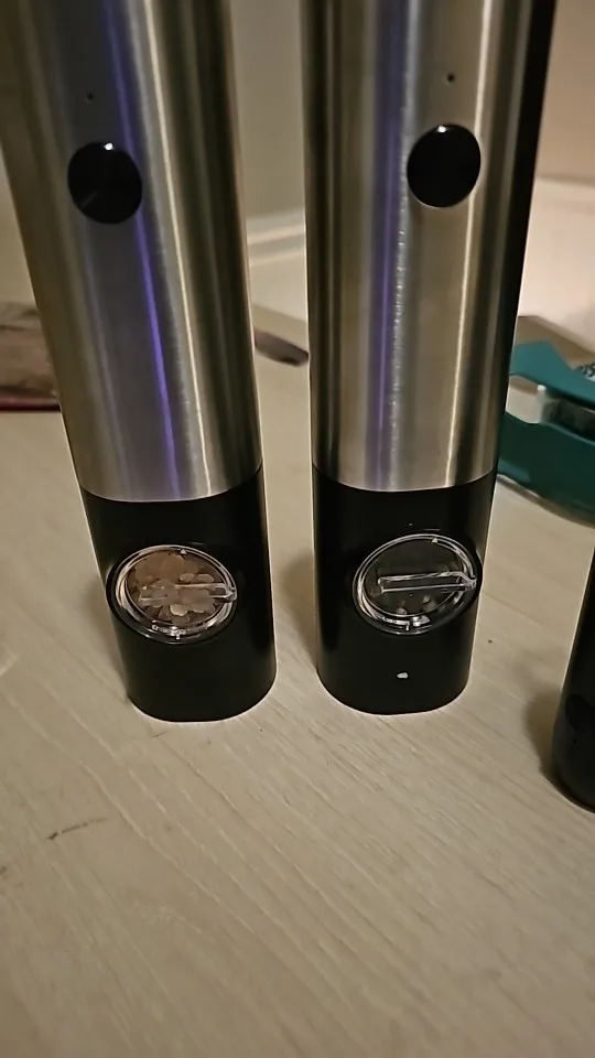 Spice Sync: USB Rechargeable Salt & Pepper Grinder Set with LED Light photo review