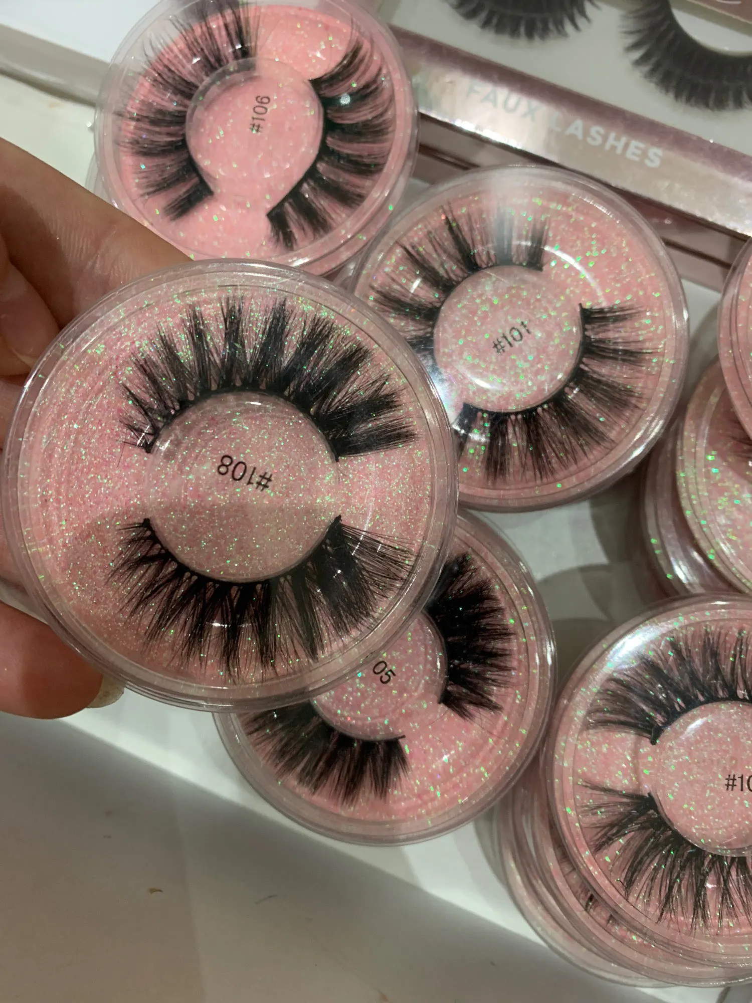Eyelash Wholesale 4/20/50/100 Pcs 3D Mink Lashes Natural False Eyelashes Reusable Messy Fake Lashes In Bulk Cilios Makeup