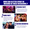 Highlighter Powder Spray Waterproof High Gloss Glitter Powder Long Lasting Brighten Sparkle Shimmer Party Shiny Glitter Spray 6