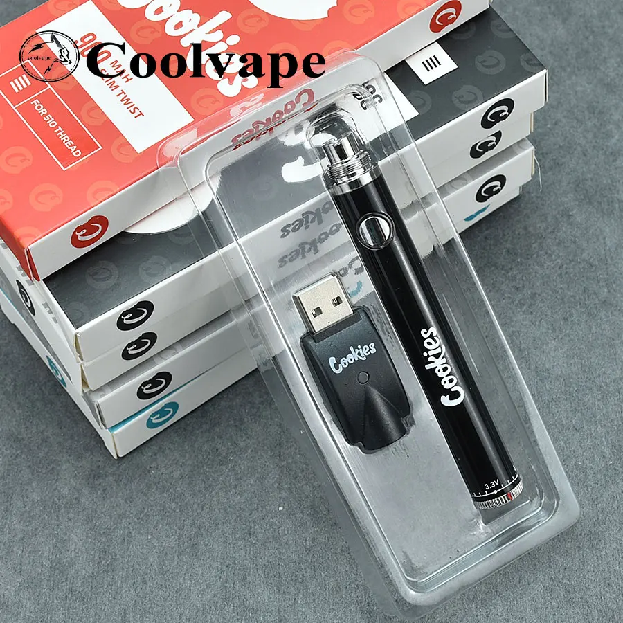 10pcs 900mAh Vape Pen Battery VV Preheat 3.34.8V Slim Adjust For 510