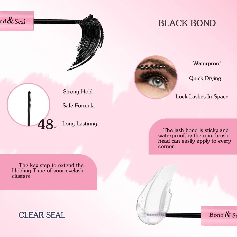 مجموعة رموش كلستر - أداة تجعيد الرموش لاش بوند 5