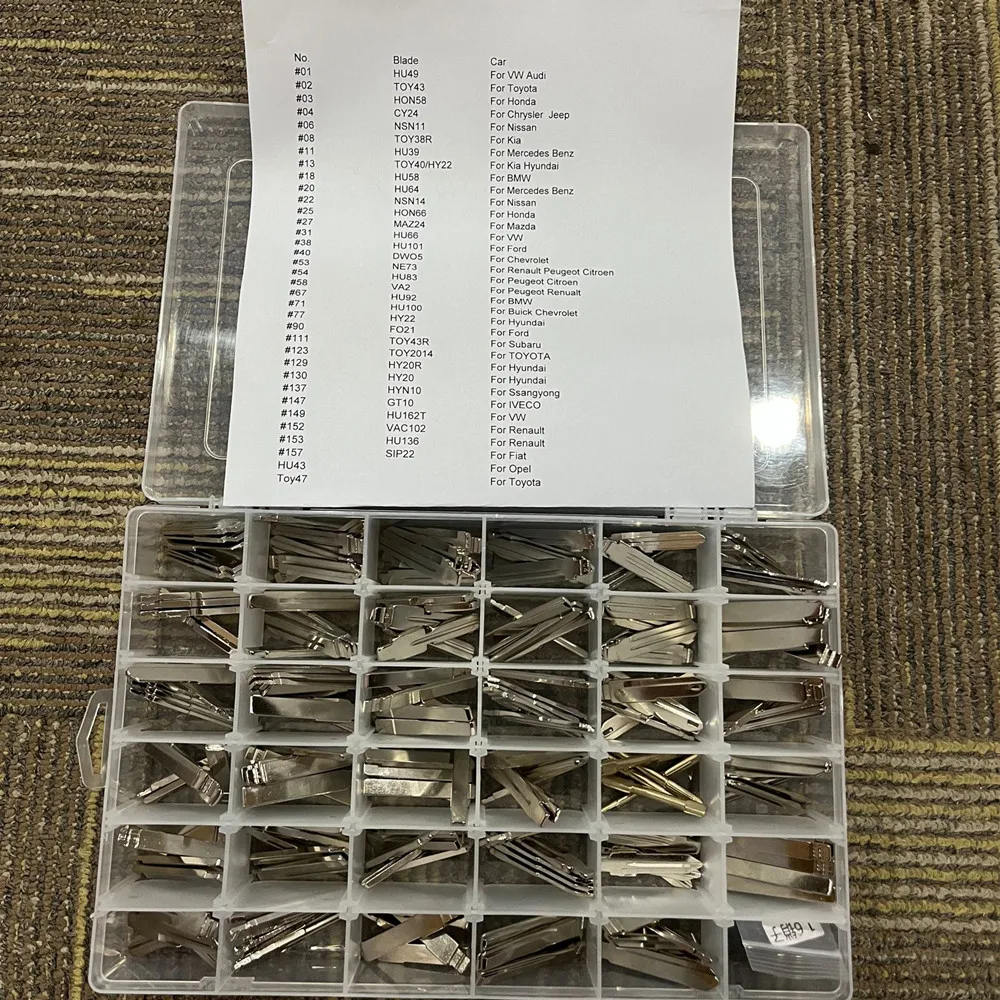 Car Remote Key Car Key 175pcs Car key Blank Remote KD Key Blade For KD900/KD-X2 KD VVDI Xhorse JMD Remotes with Box For Renault Toyota BMW VW AUDI PSA