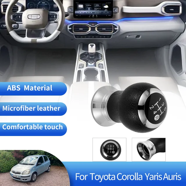 Couvercle de protection de vitesse ABS pour Toyota, accessoires de levier  de vitesse de voiture, couvercle de pommeau de levier de vitesse -  AliExpress