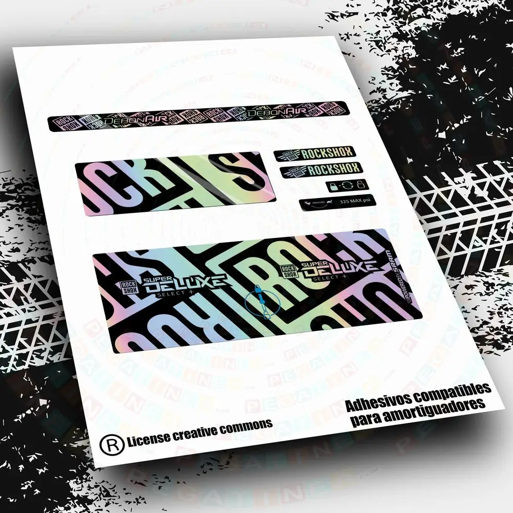 Adesivi Paraurti Rock Shox Superdeluxe Seleziona 2021-22 Wp490 Adesivi Bici, Bici Mtb Btt Accessori Bici Componenti Bici Adesivi