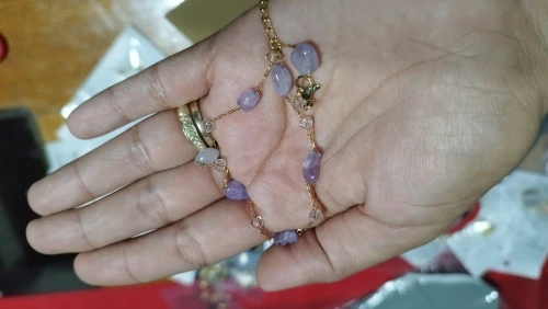 Enchanting blue hues Evil Eye Bead Bracelet for women's charm photo review