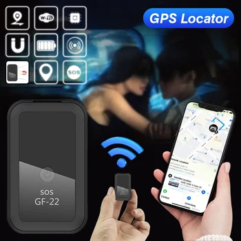 스마트 미니 GPS 실시간 차량 추적기, 음성 제어 분실 방지 장치 로케이터, 분실 방지 장치, 미니 정밀 포지셔닝 도구, GF22