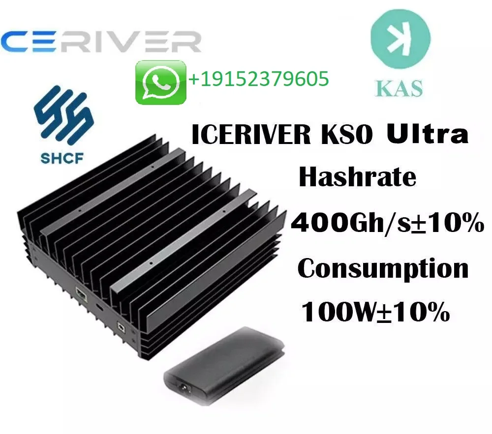 BN IceRiver KAS KS0 울트라 400GH 100W 암호화 채굴 기계, 가..