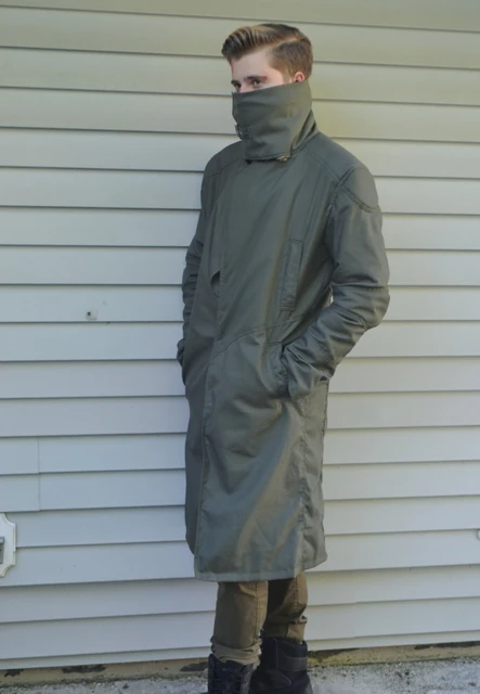 ブレードランナー2049アメリカンミッドレングスラムウールトレンチ