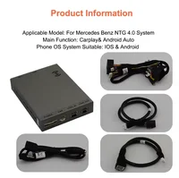 Wireless For Apple CarPlay Android Auto Module For Mercedes Benz C Class W204 2008 2009 2010 2011 NTG4.0 NTG 4.0 Mirror Link BT 6