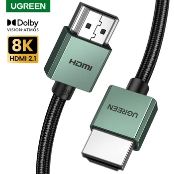 UGREEN HDMI 호환 케이블, TV 샤오미 박스 스플리터 스위처용 비디오 케이블, 3D HDCP 컴퓨터 노트북 디스플레이 코드, 8K, 60Hz
