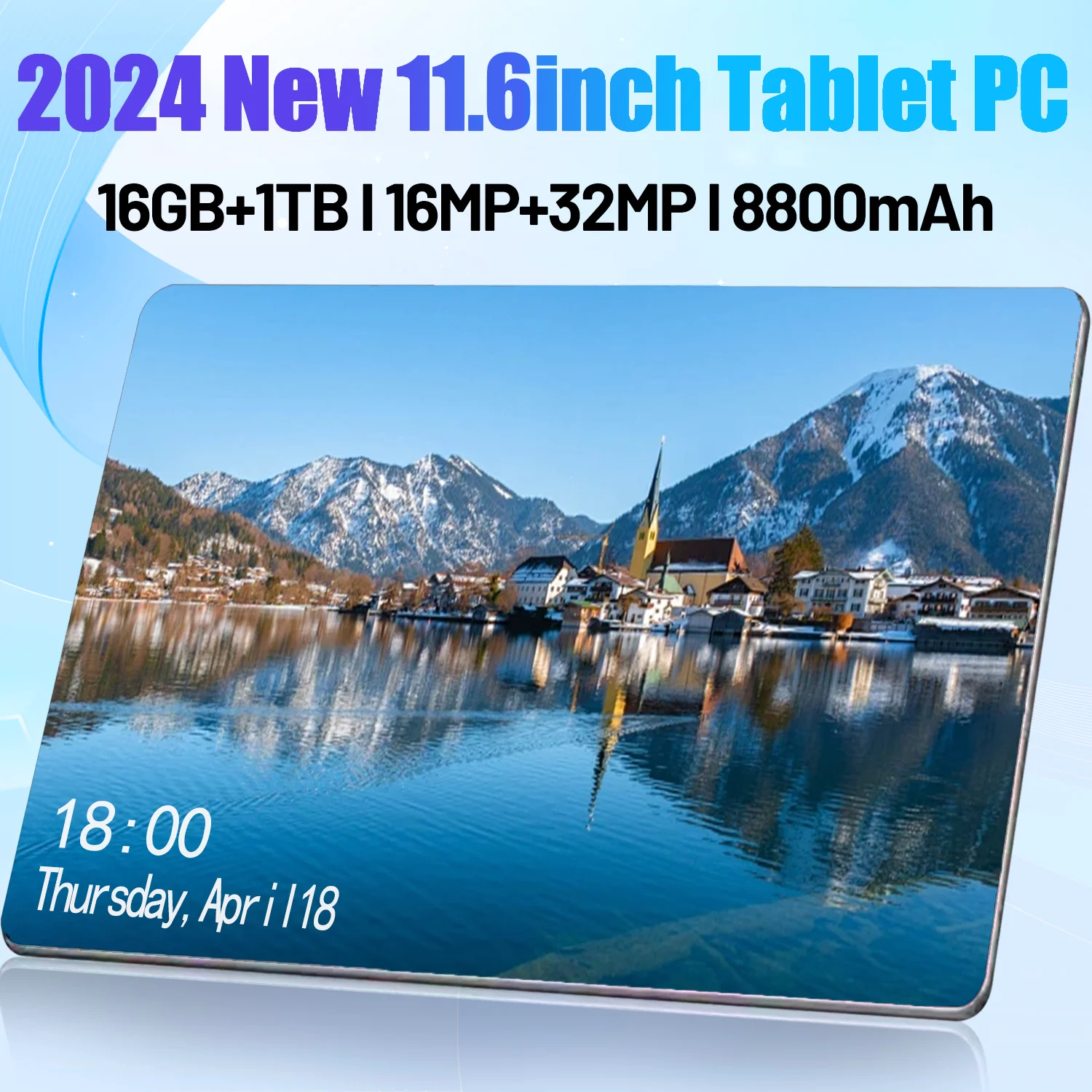 2024 5G nuovissimo Tablet globale da 11.6 pollici Android 16GB RAM 1TB ROM Android 13.0 MTK6797 Wifi 8800mAh 12 Core rete a schermo intero
