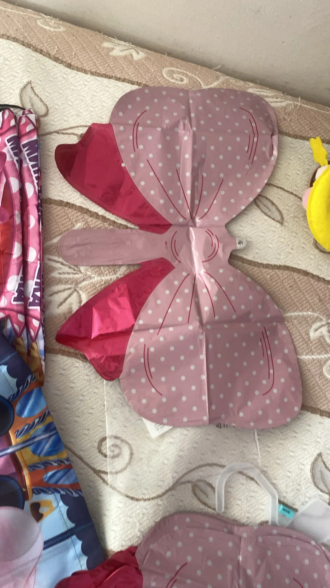 6pcs Disney Minnie Bow Balloon Bow Tie Pink Balloon Mini Bow Balloon Wedding Bride Shower Girl Gift Balloon Decoration photo review