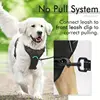 Dog Harness No Pull with 2 Leash Clips, Adjustable Soft Padded, Reflective Oxford No Choke Pet Vest with Easy Control Handle 4