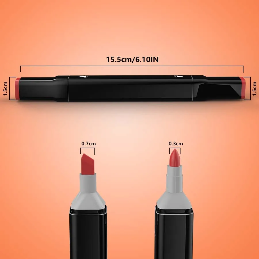 Dual-Tip Alcohol Marker Set 4